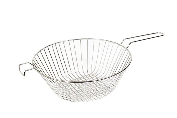 Cesta redonda de aço para fritadeira